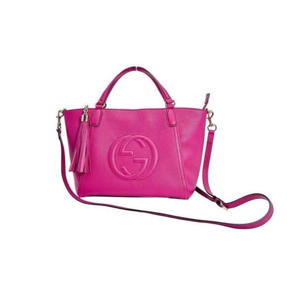 Gucci Handbags - Gucci 2-Way Bag Handbag Calf Pink